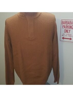 INSERCH MOCK COLLAR HALF ZIPPER PULLOVER SZ L